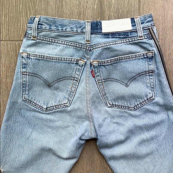 —Sold on Depop— Re/Done Levi’s HRAC Side Zip 24 - Picture 7 of 8